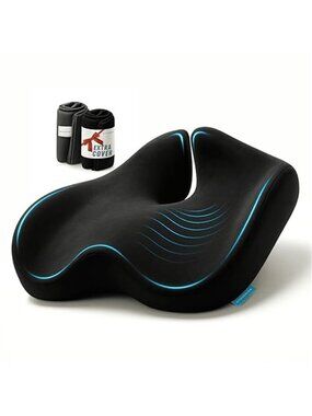 New Extra Large Memory Foam Seat Cushions for Office Chairs, Pressure Relief Sea